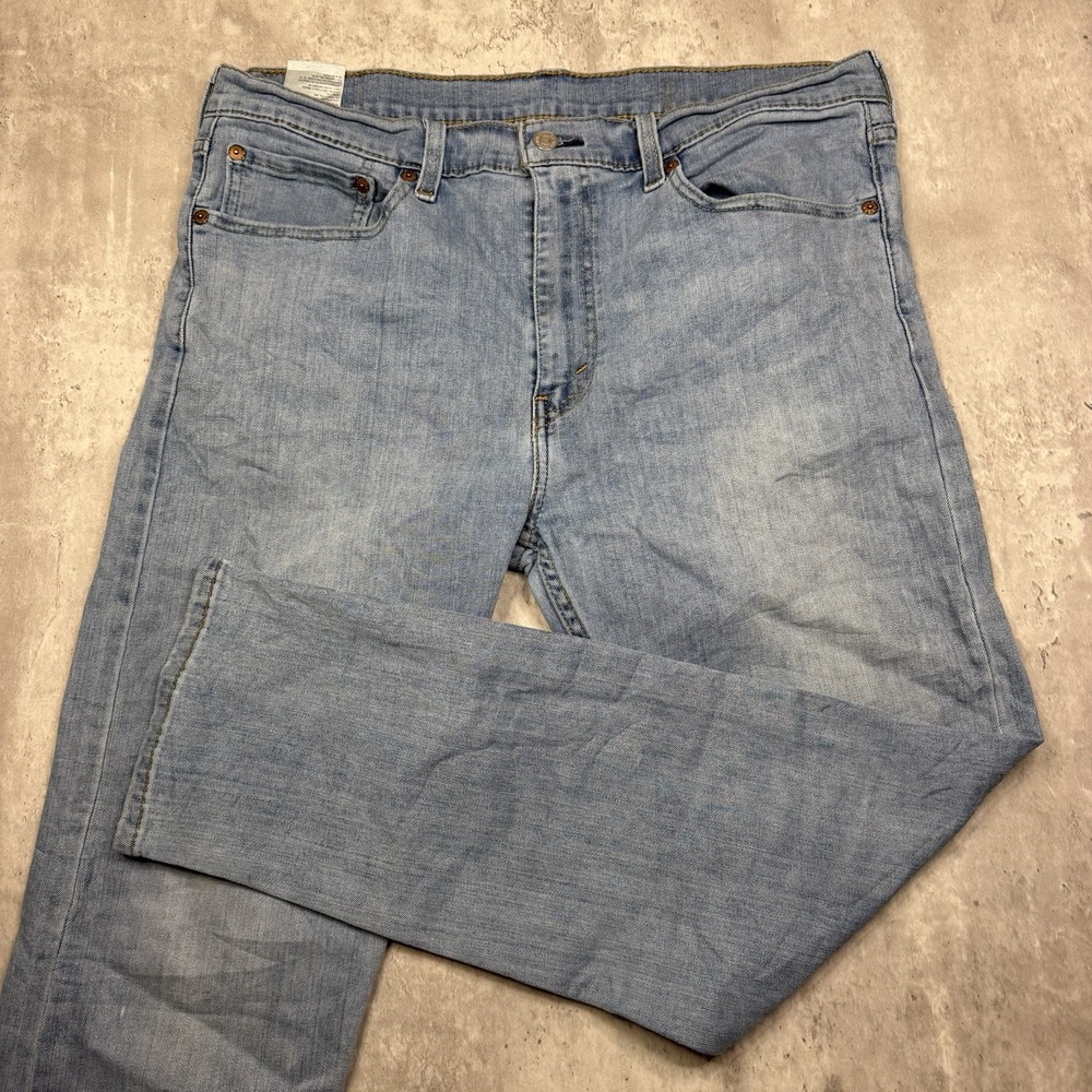Levi's 502 Men's Jeans 36x30 Regular Fit Tapered Leg Stretch Blue Medium Wash